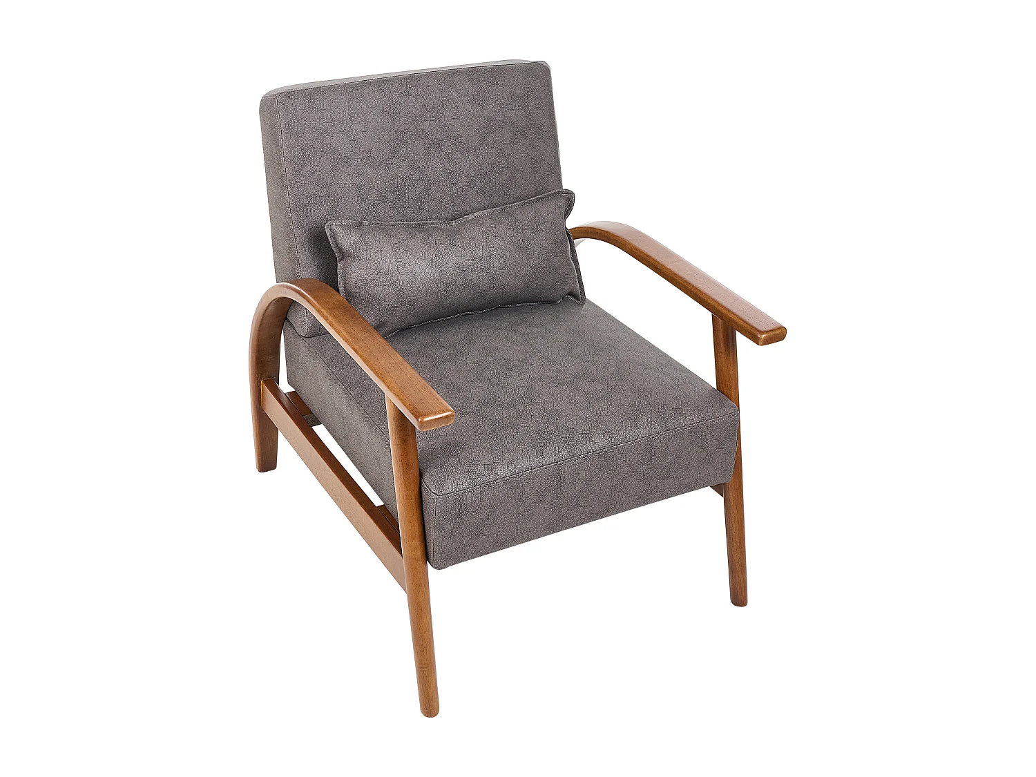 Fauteuil SKARA Cuir PU Marron foncé