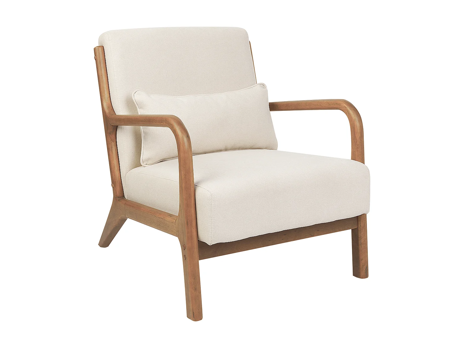 Fauteuil SKOVDE Tissu Beige clair