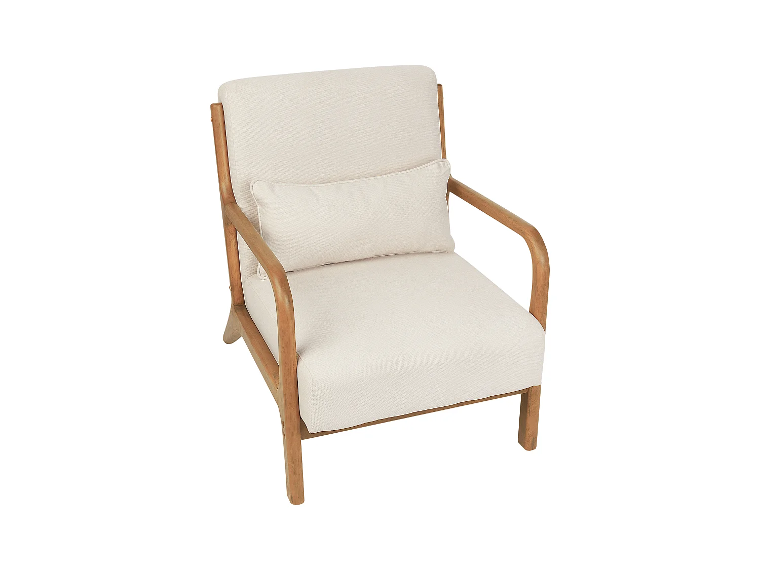 Fauteuil SKOVDE Tissu Beige clair