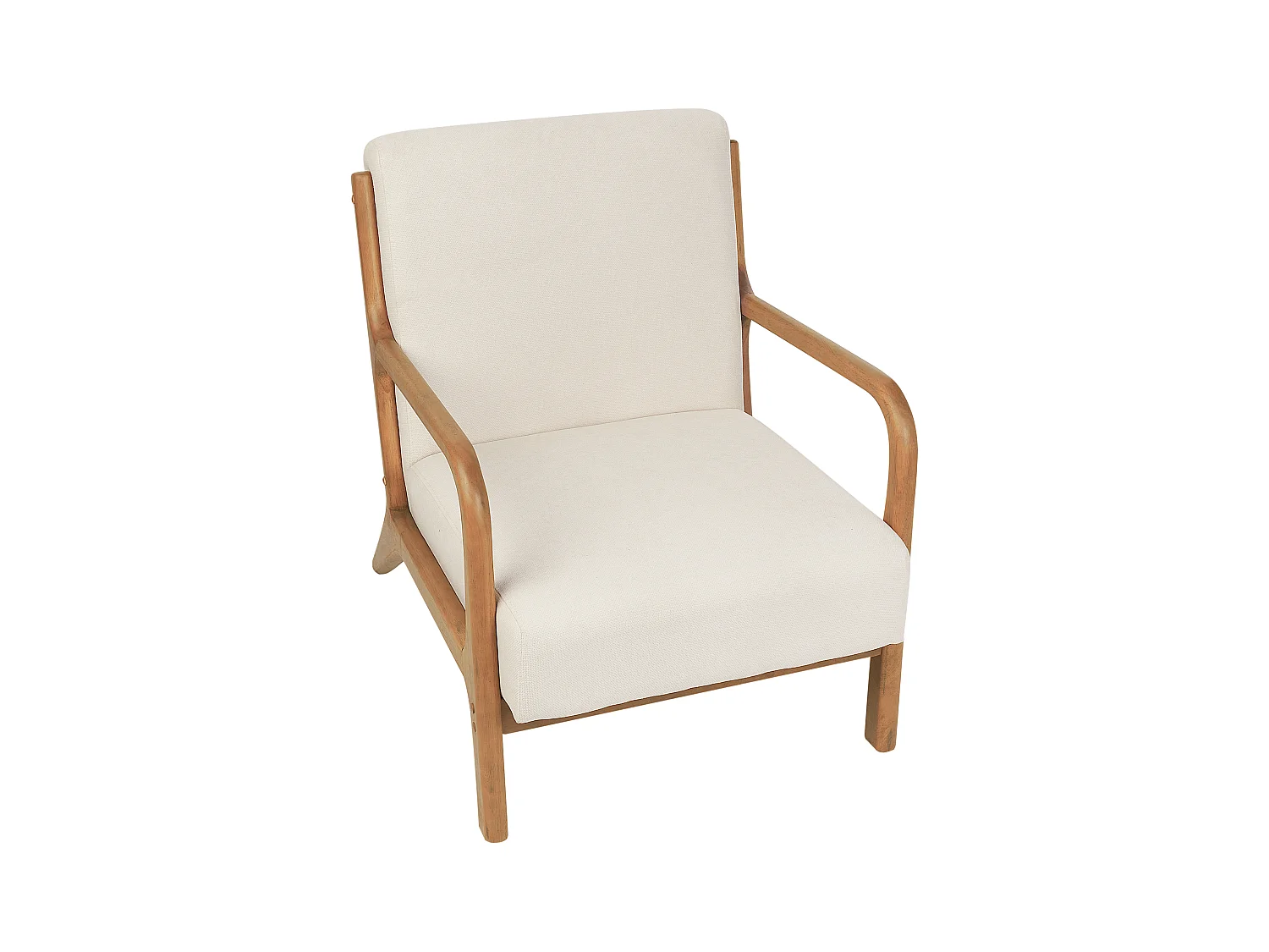 Fauteuil SKOVDE Tissu Beige clair