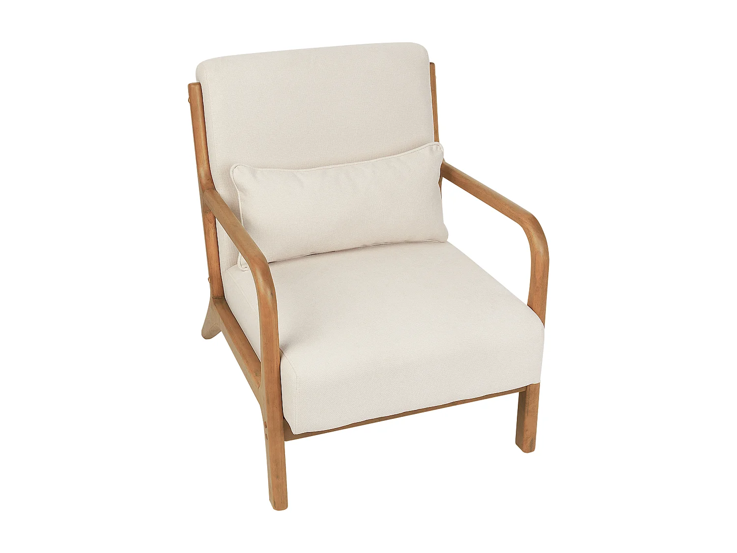 Fauteuil SKOVDE Stof Lichtbeige