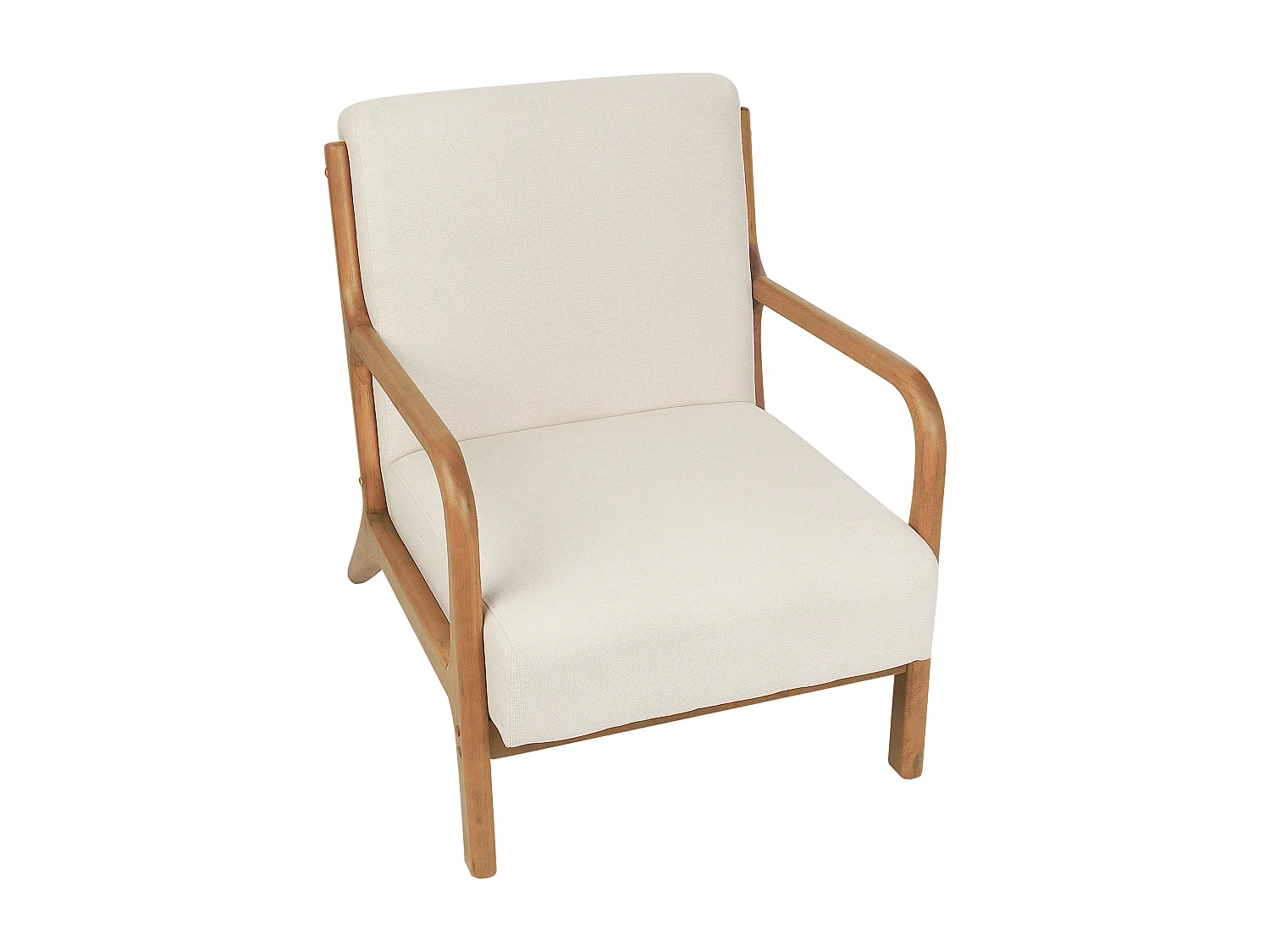 Fauteuil SKOVDE Tissu Beige clair