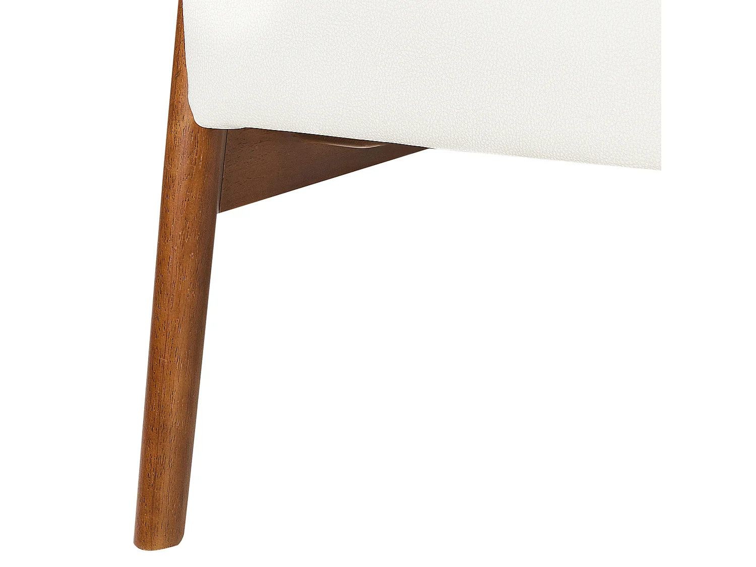 Fauteuil SKARA Cuir PU Blanc cassé