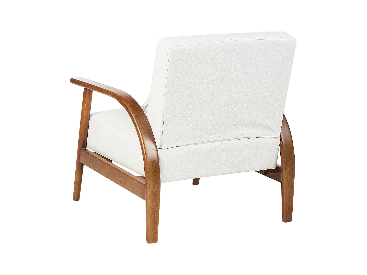 Fauteuil SKARA Cuir PU Blanc cassé