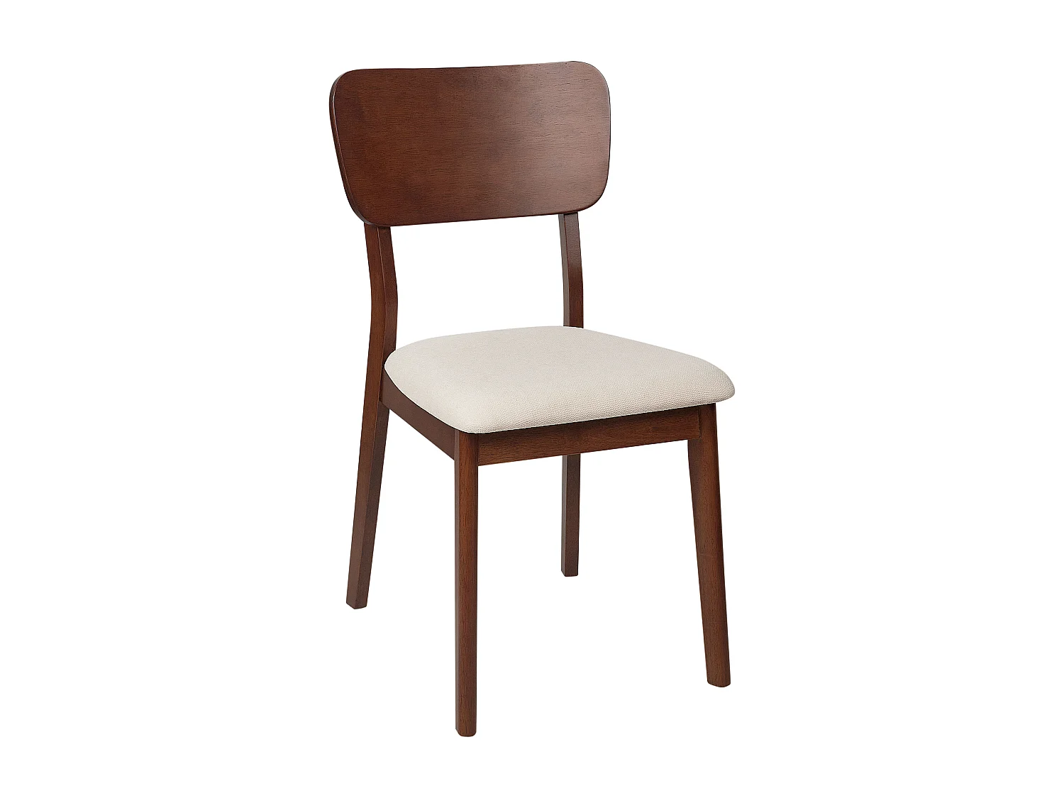 Set van 2 eetkamerstoelen MINIER Hout Donkere houtkleur