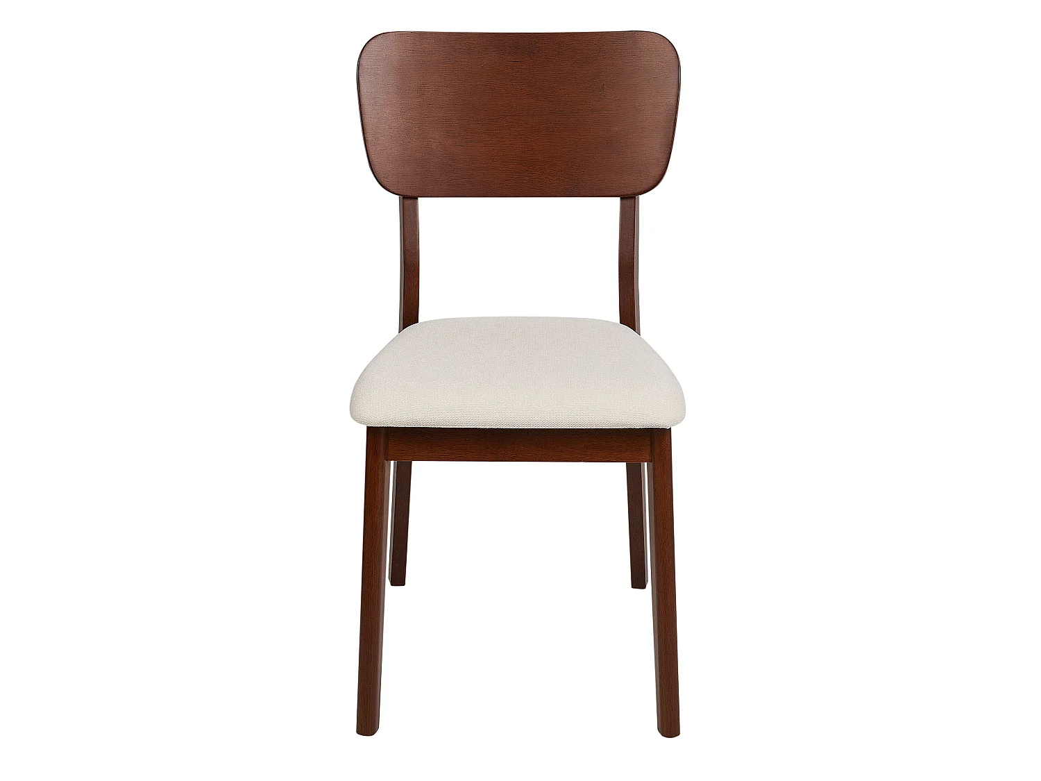 Lot de 2 chaises de salle à manger MINIER Bois Marron foncé