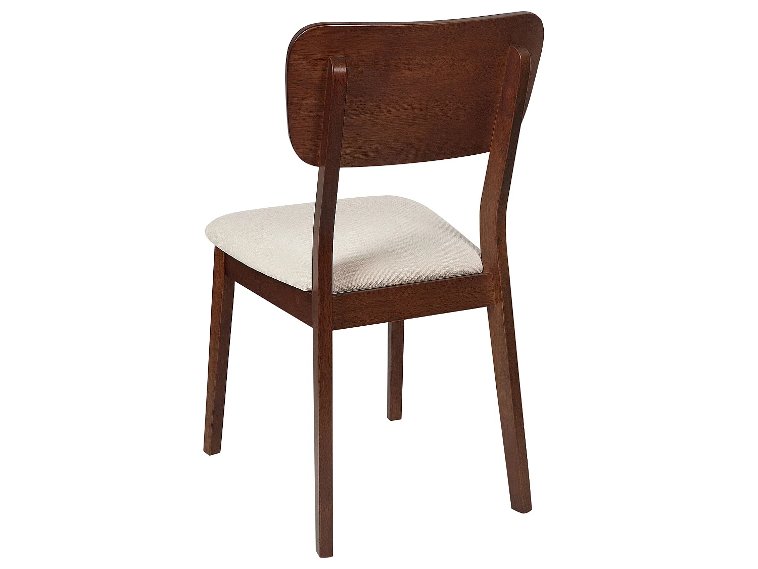 Lot de 2 chaises de salle à manger MINIER Bois Marron foncé