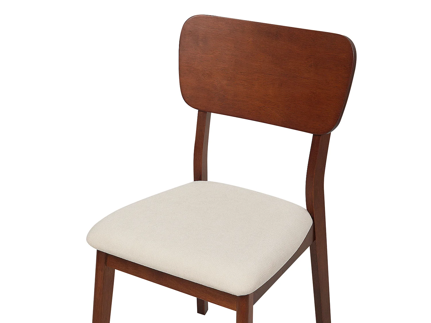 Lot de 2 chaises de salle à manger MINIER Bois Marron foncé