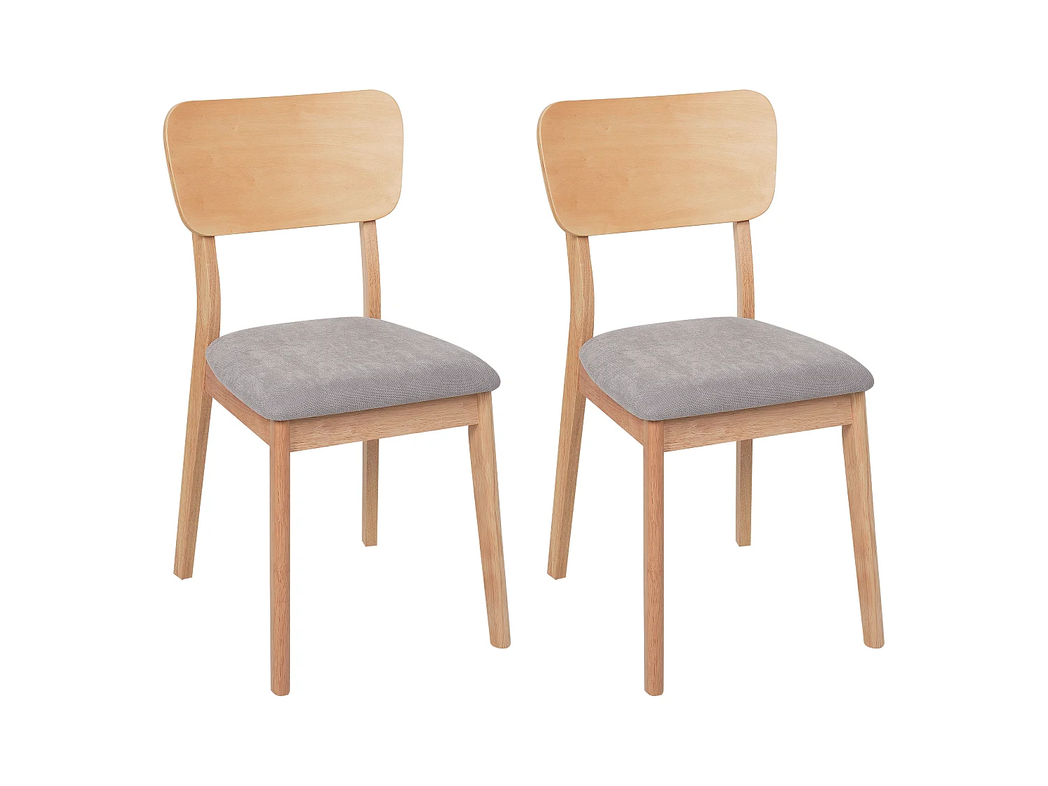 Set di 2 sedie da pranzo MINIER Legno Legno chiaro