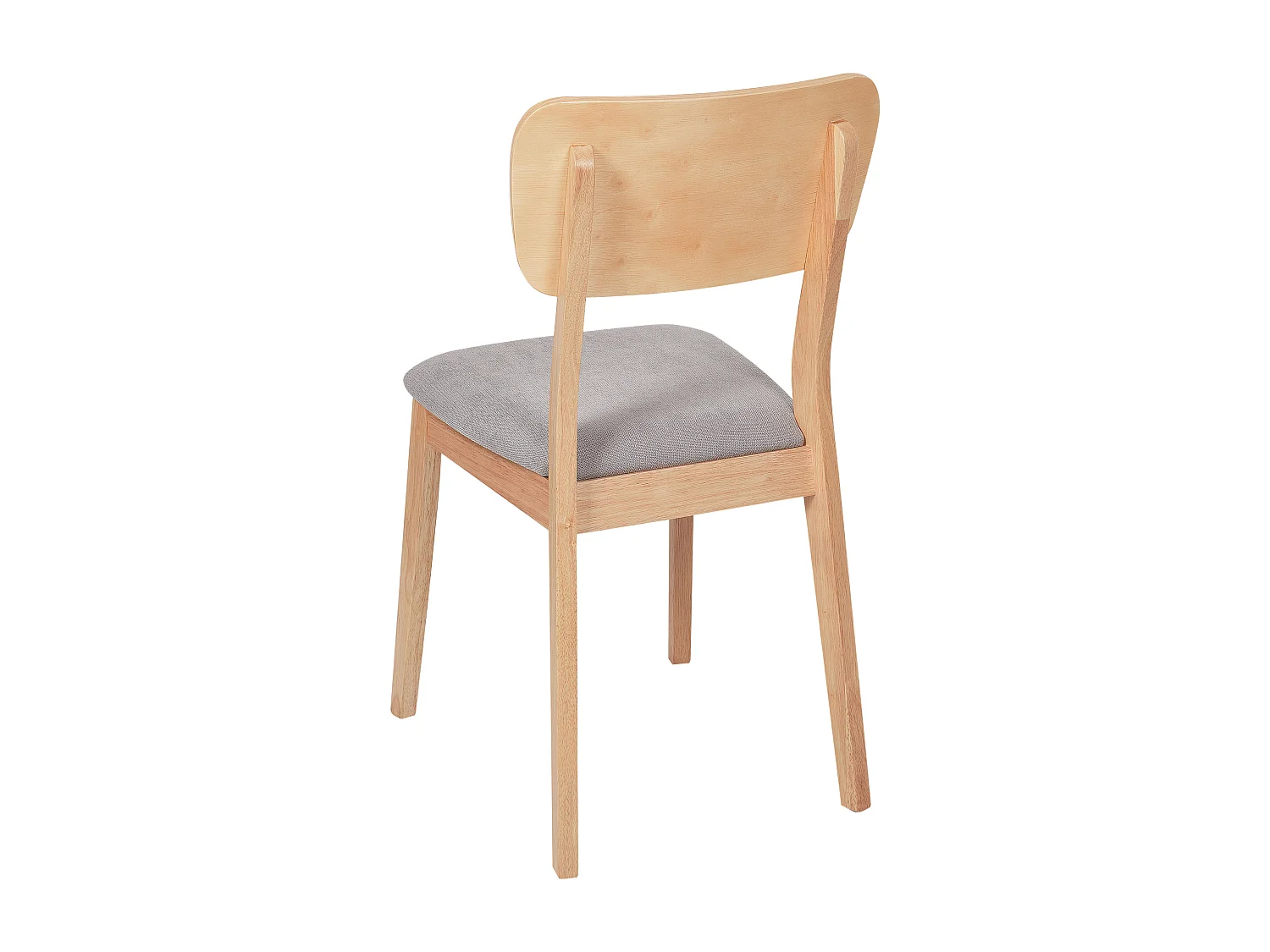 Conjunto de 2 cadeiras de jantar MINIER Madeira Castanho claro