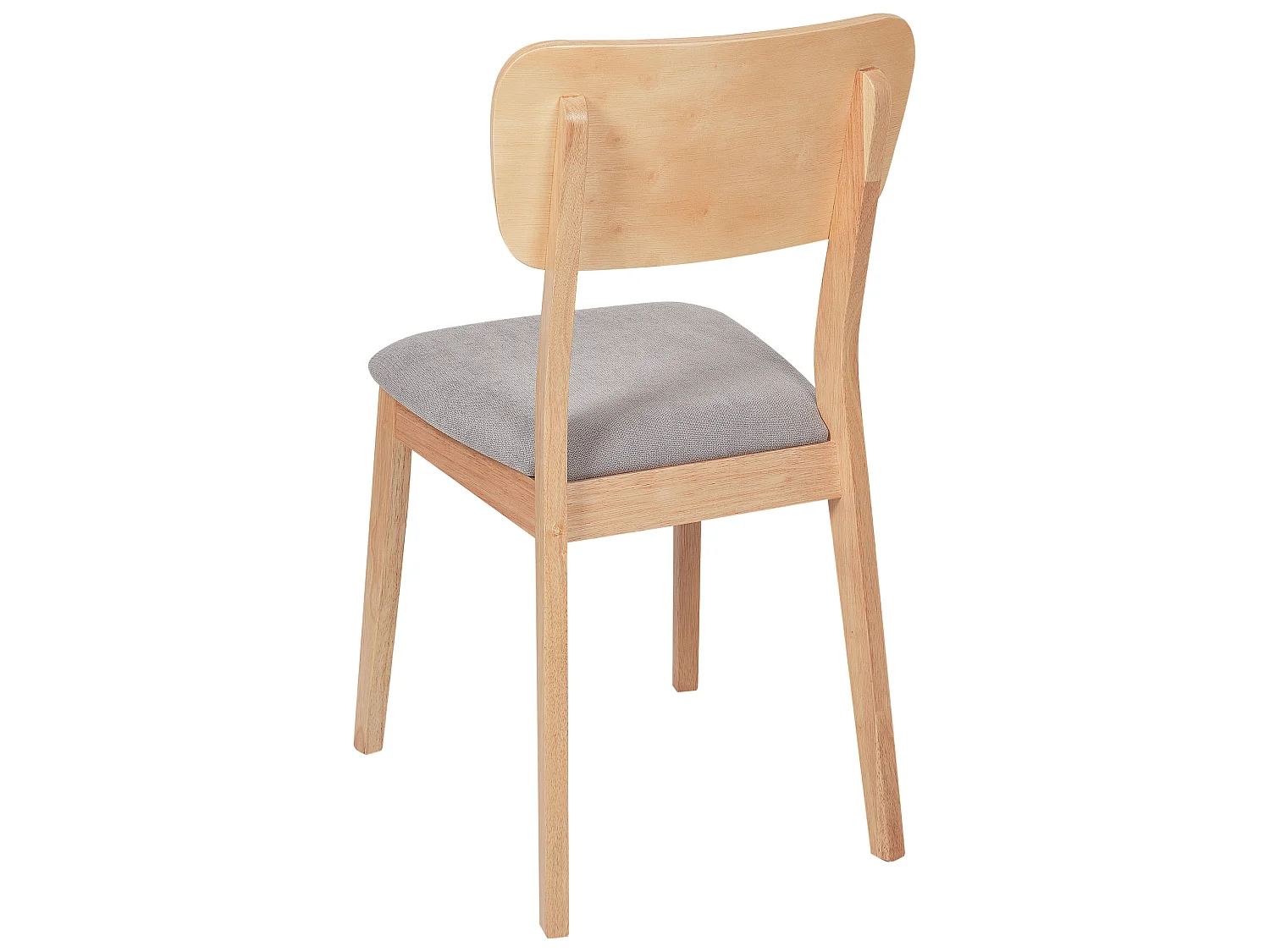 Esszimmerstuhl 2er Set MINIER Holz Hellbraun