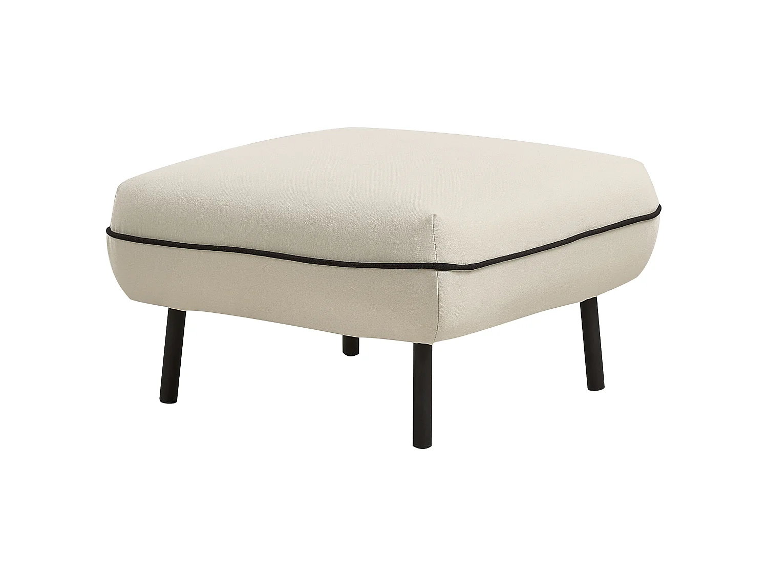 Ottomane TONSBERG Stoff Hellbeige
