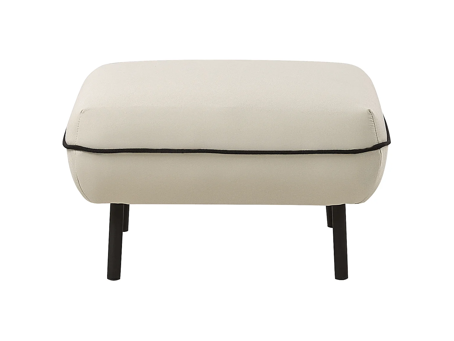 Ottomane TONSBERG Stoff Hellbeige