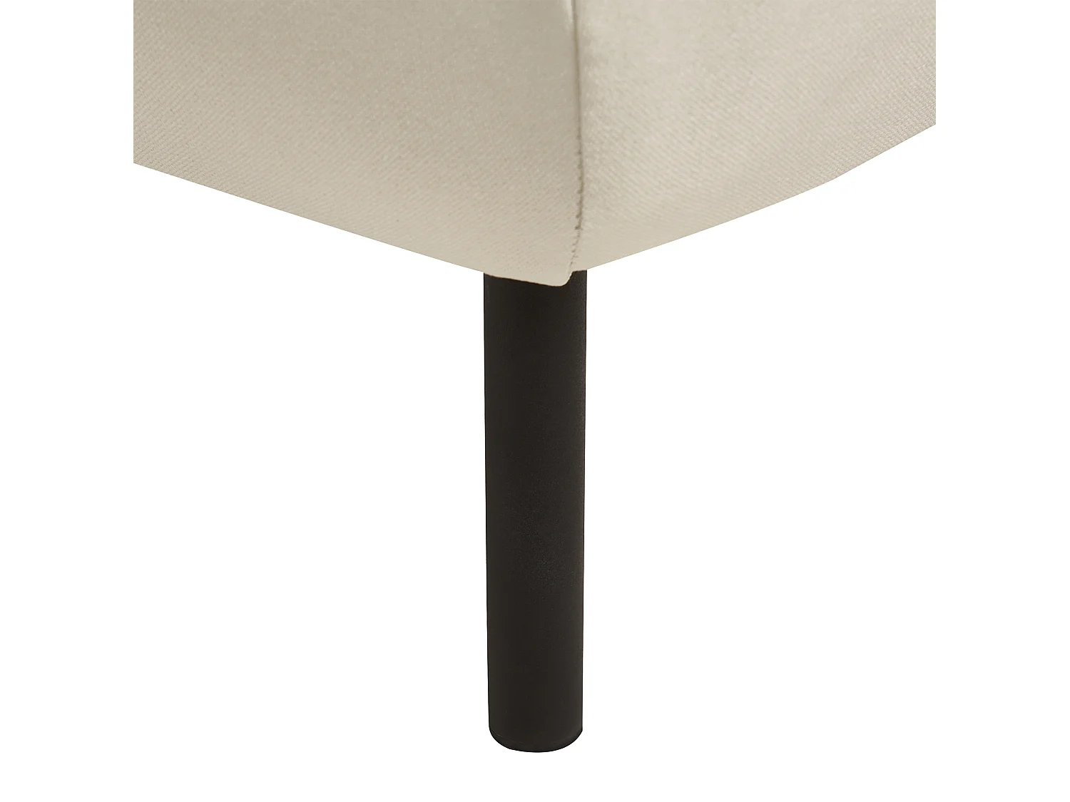 Ottomane TONSBERG Stoff Hellbeige