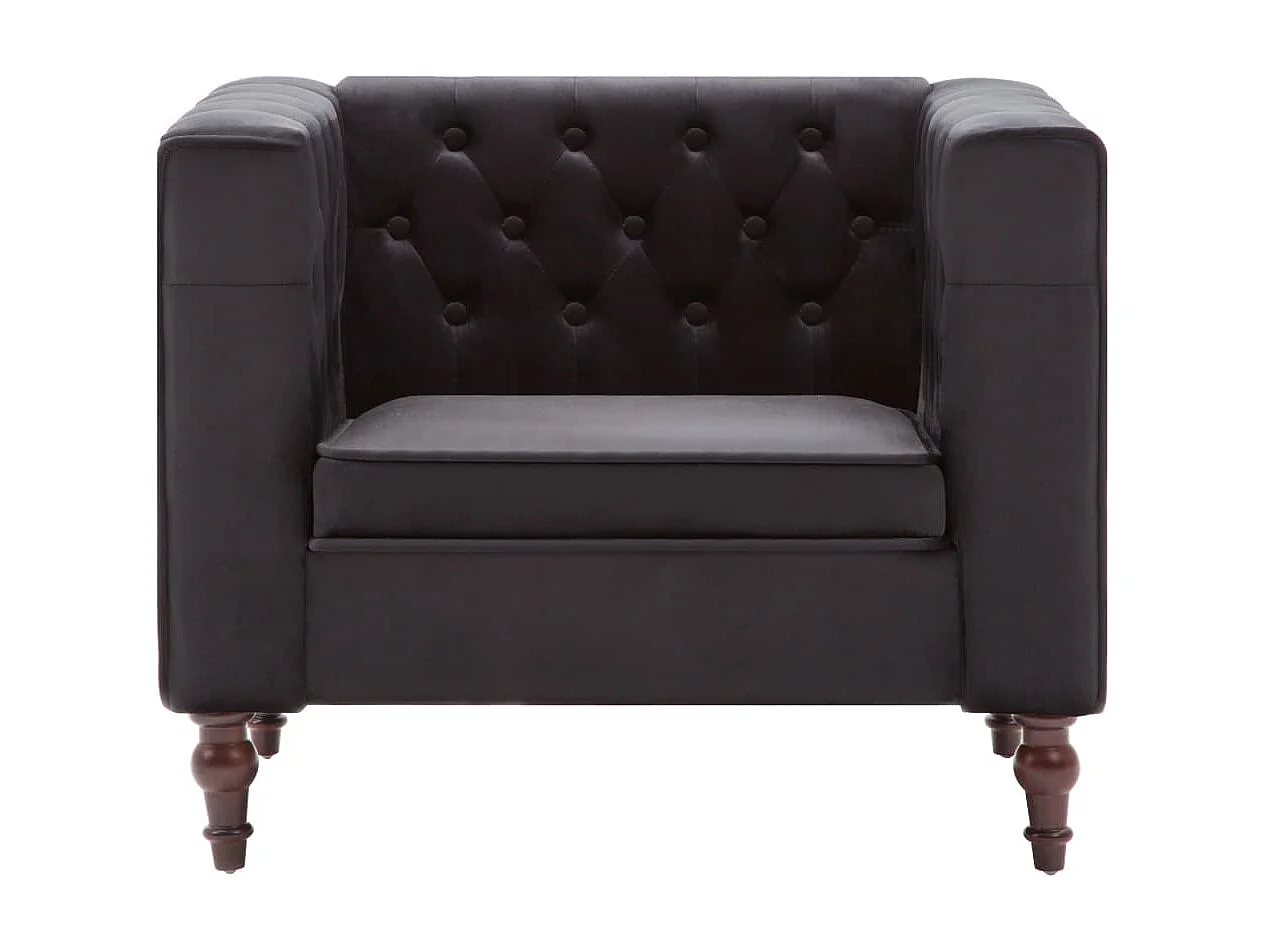 Fauteuil chaise siège lounge noire 86 x 67 x 71 cm 1102159/3