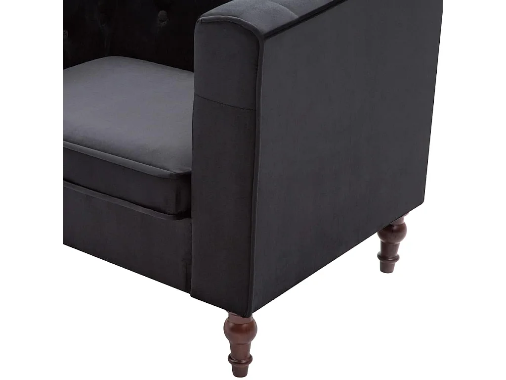 Fauteuil chaise siège lounge noire 86 x 67 x 71 cm 1102159/3