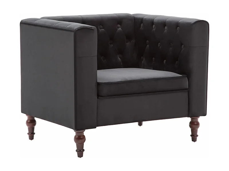 Fauteuil chaise siège lounge noire 86 x 67 x 71 cm 1102159/3