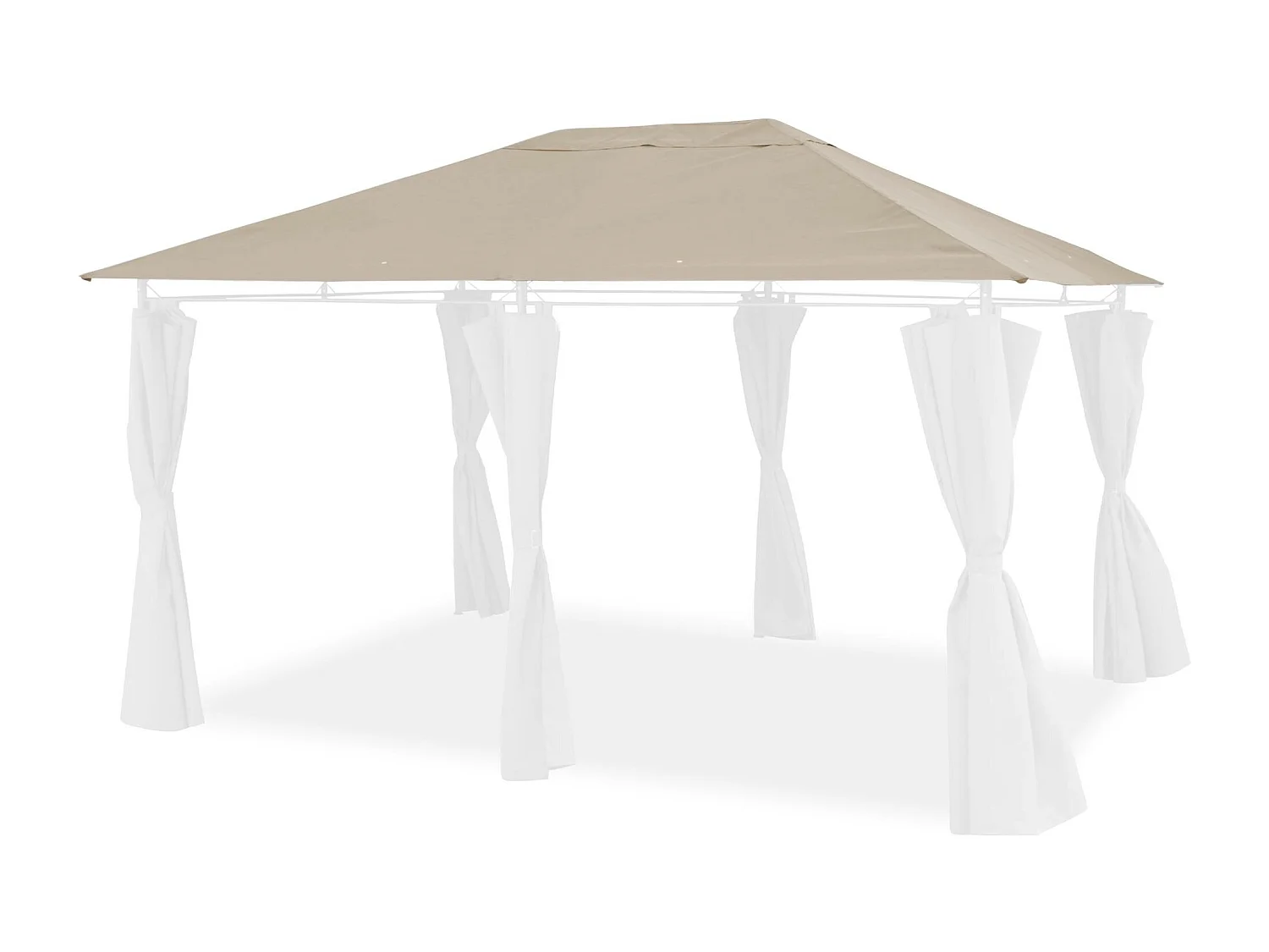 Toldo de techo para pérgola 3x4m beige