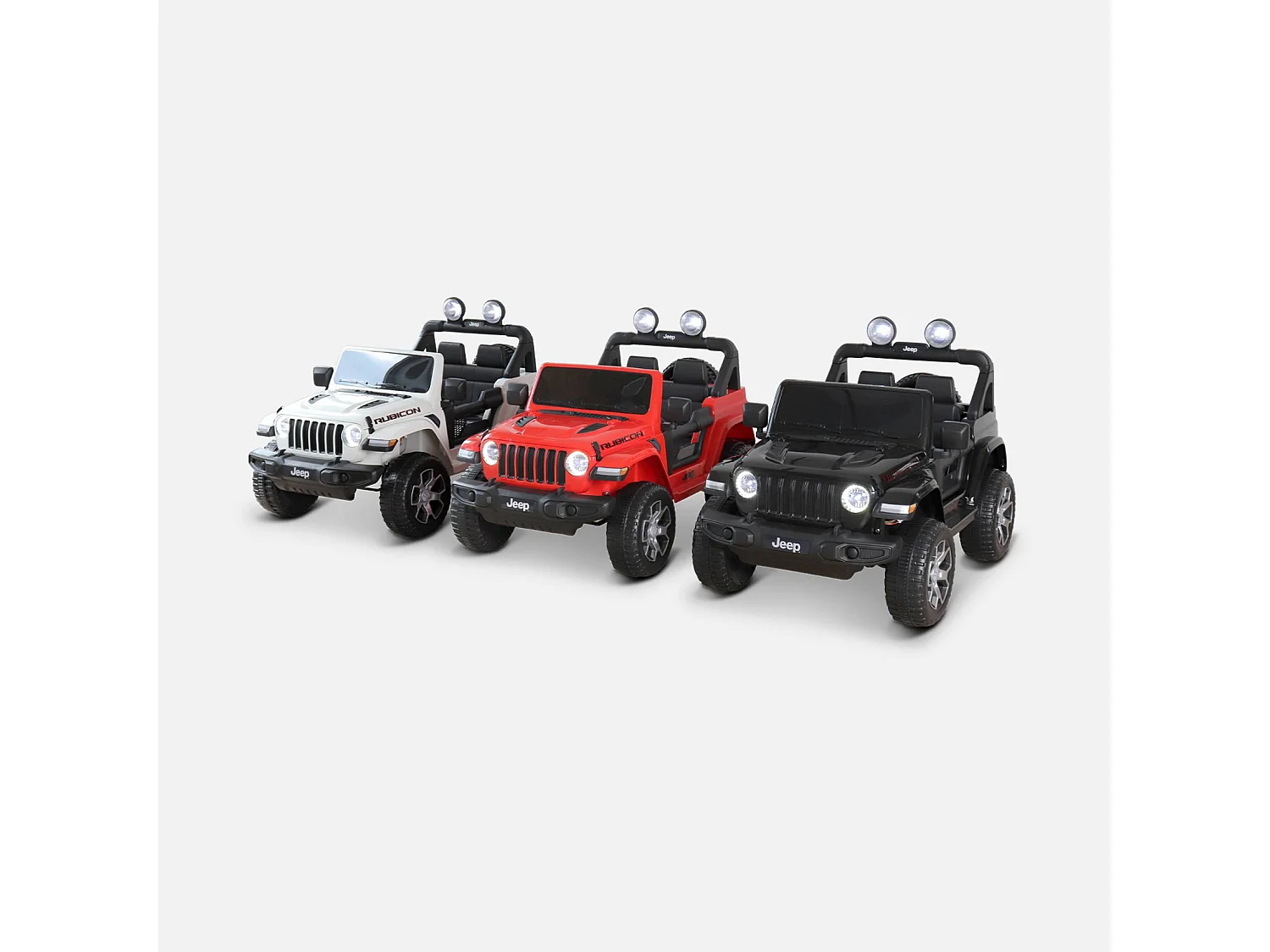 Coche eléctrico jeep 12v para niños, 1 plaza negro
