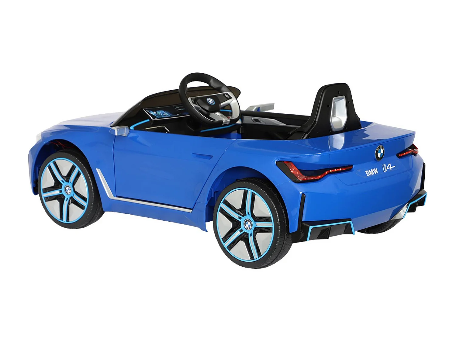 Voiture électrique enfant BMWi4 12V. 1 place. bleu