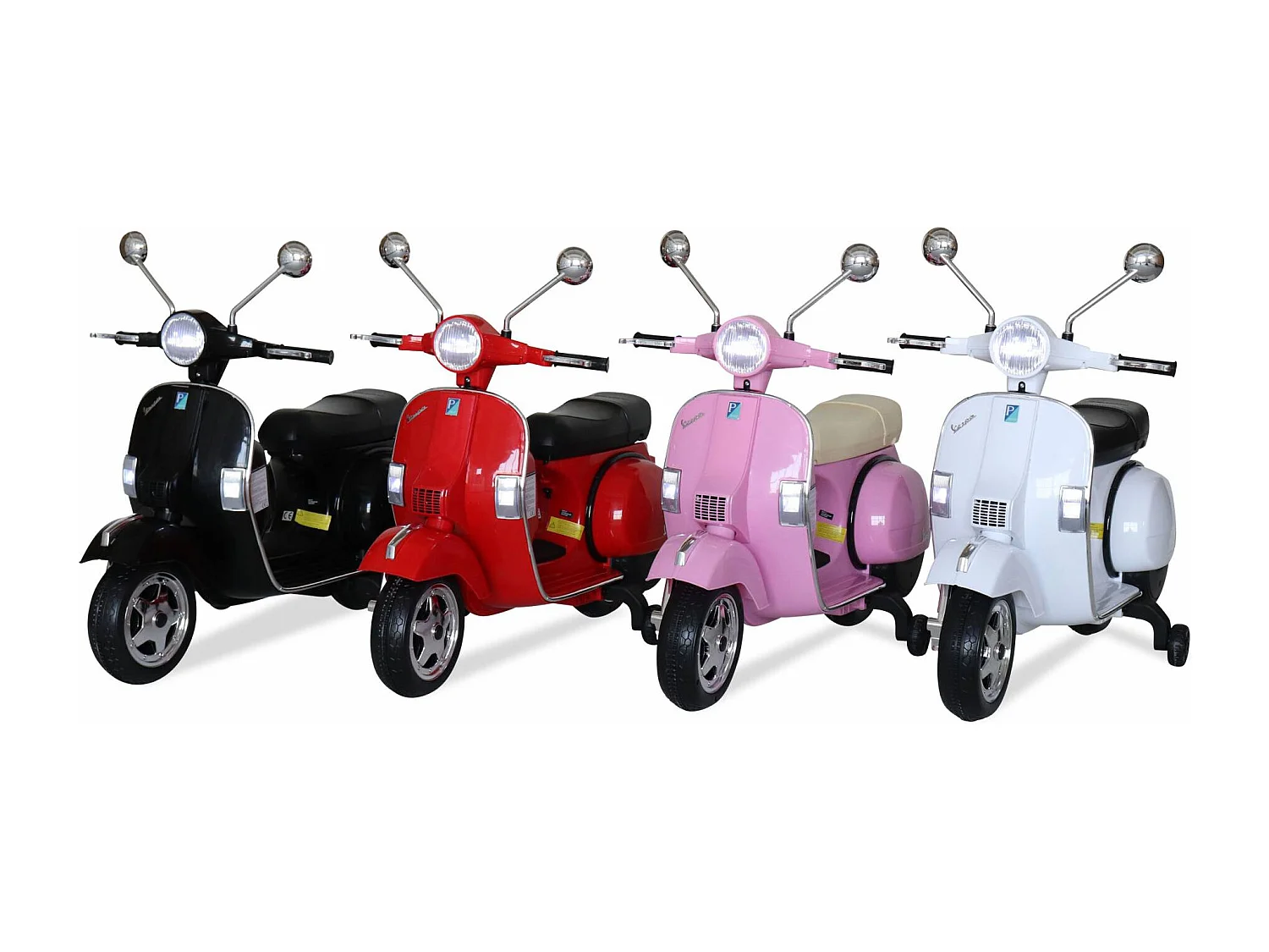 Vespa 12v scooter eléctrico para niños, 1 plaza rojo