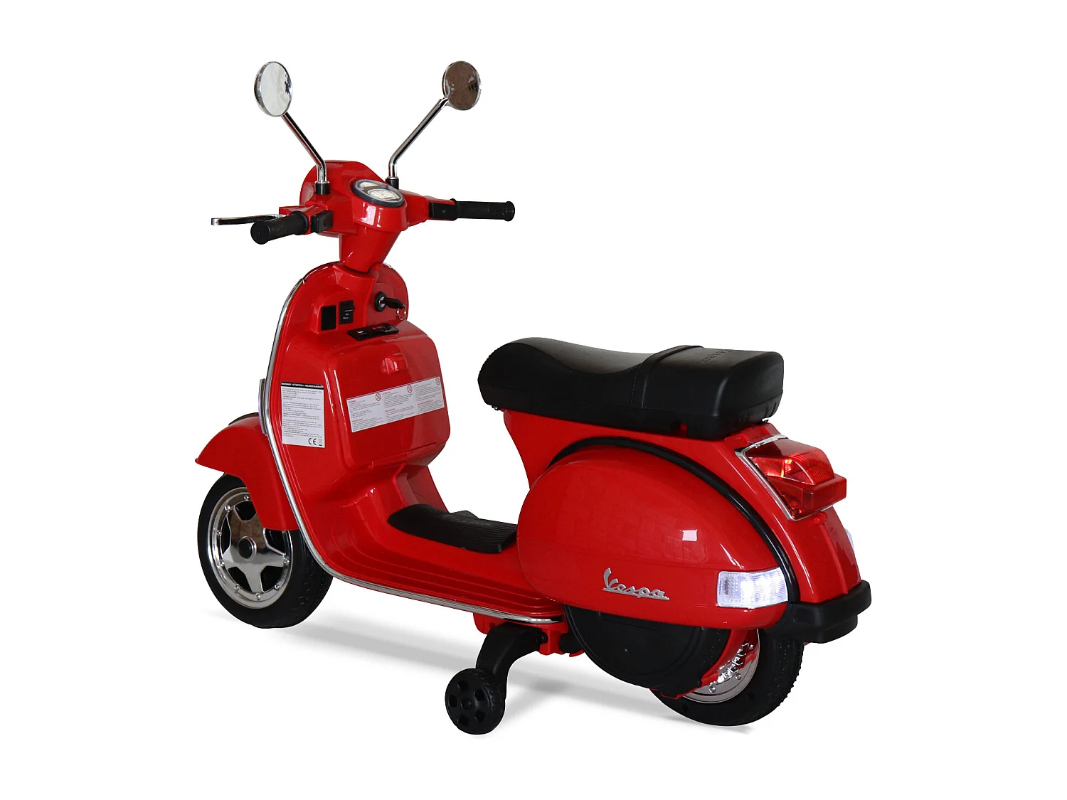 Vespa 12v scooter eléctrico para niños, 1 plaza rojo