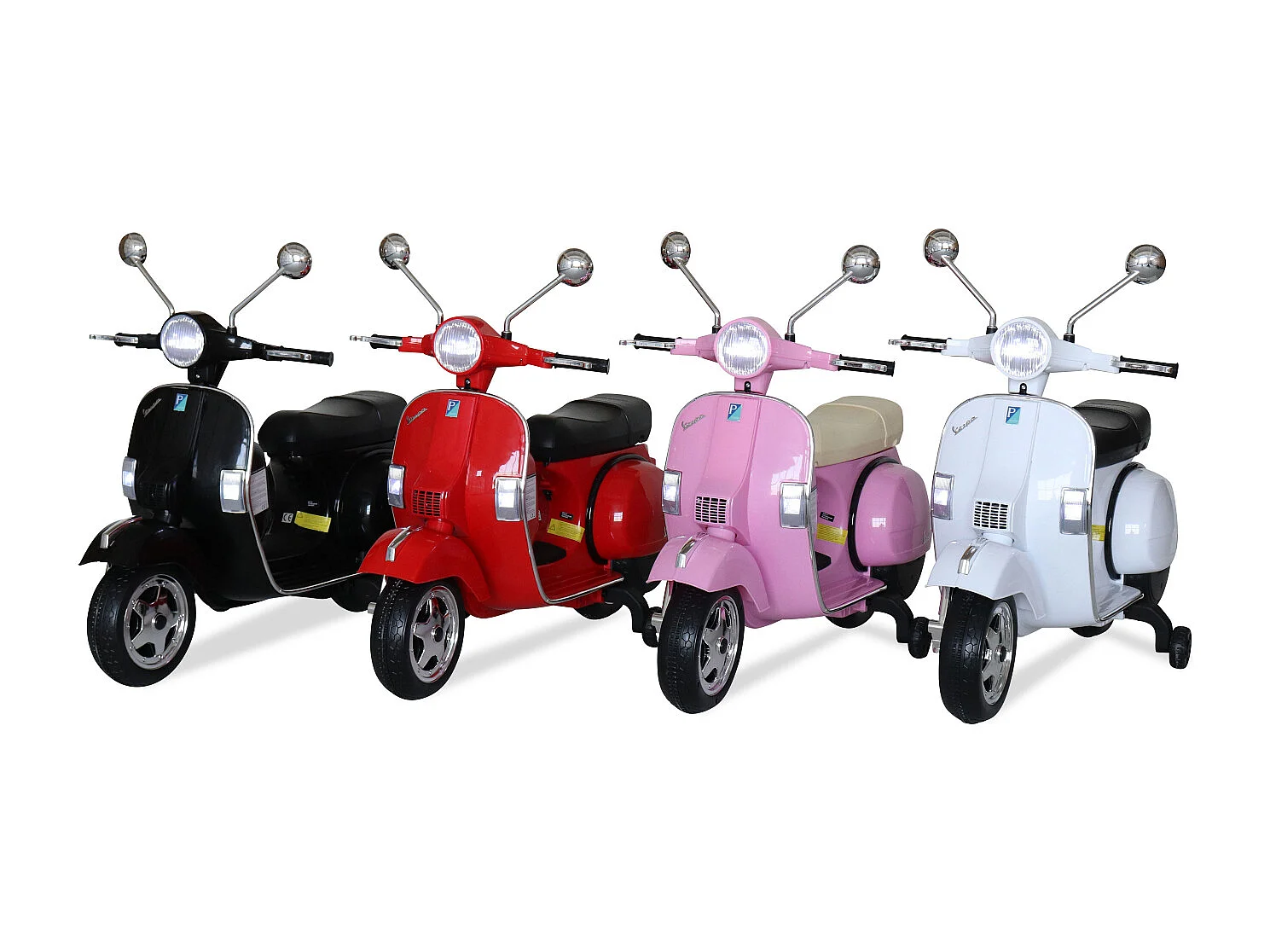 Vespa 12v scooter eléctrico para niños, 1 plaza rojo