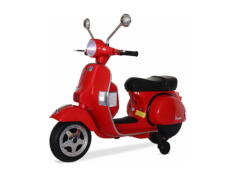 Vespa 12v scooter eléctrico para niños, 1 plaza rojo