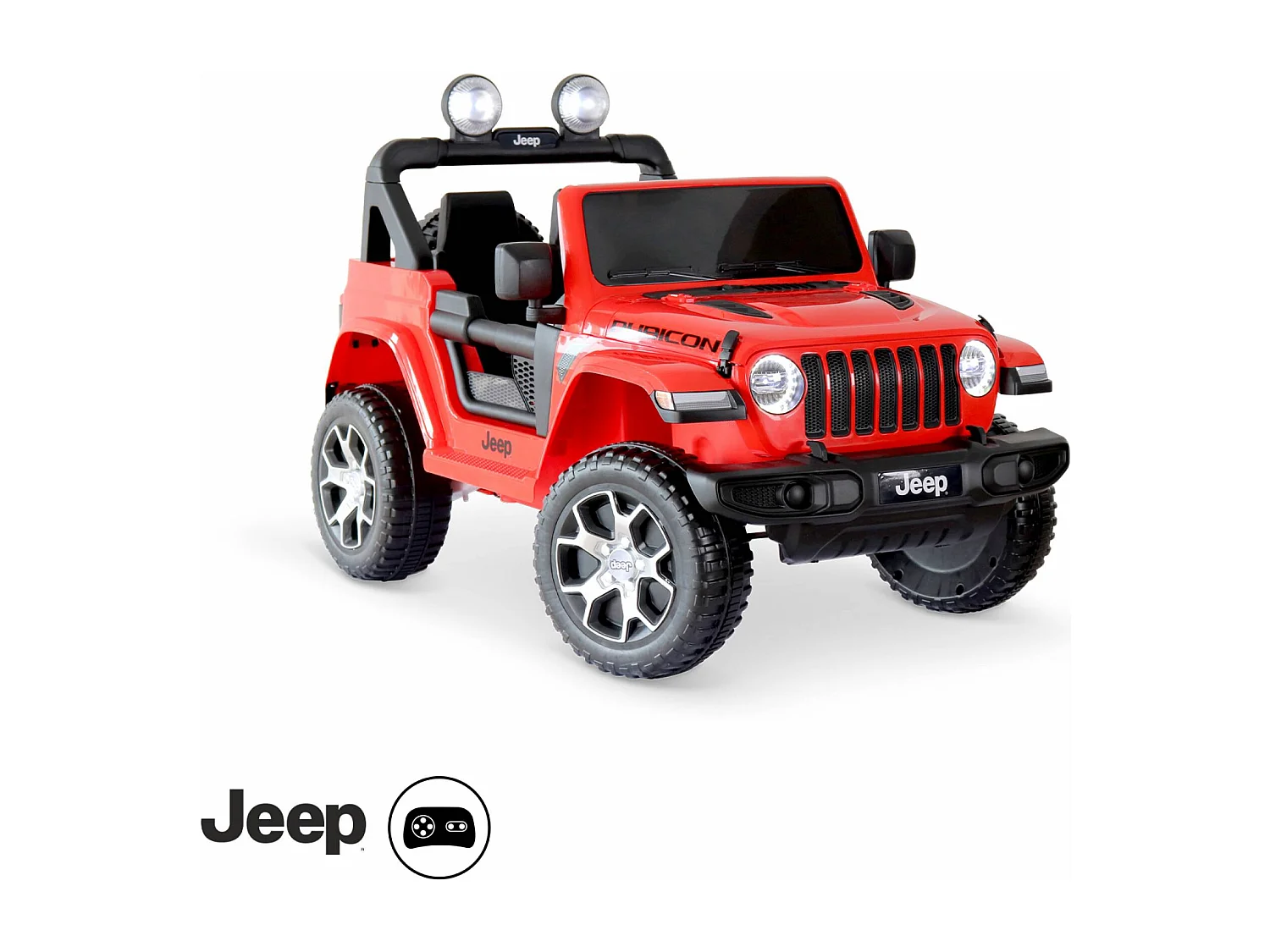 Coche eléctrico jeep 12v para niños, 1 plaza rojo