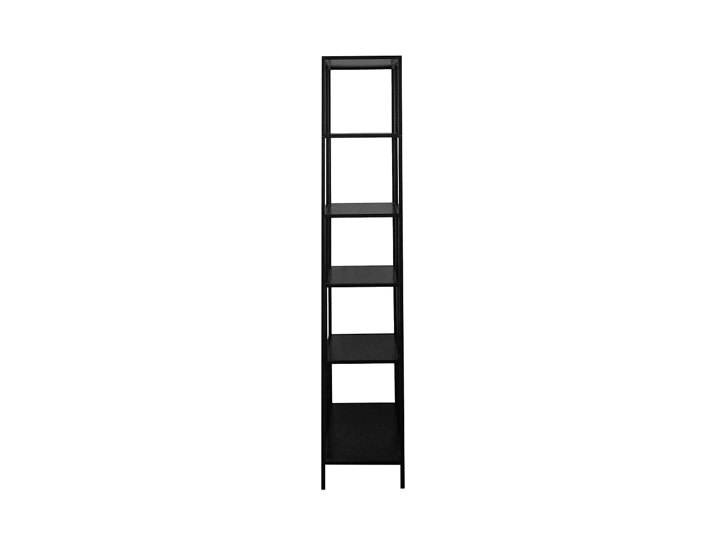 Estantería asimétrica de 6 niveles en metal  negro