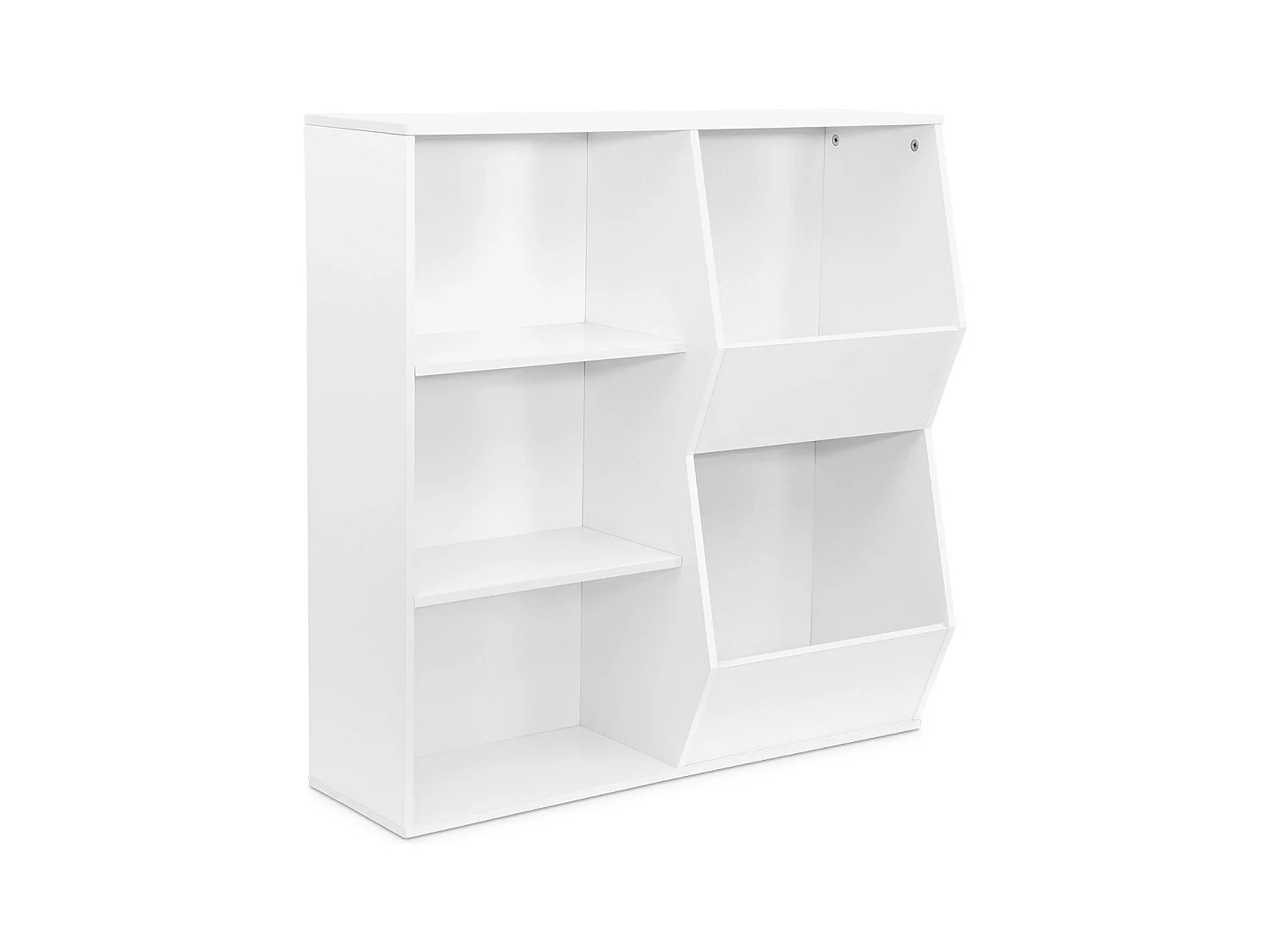 Meuble de rangement enfant blanc. 4 étagères