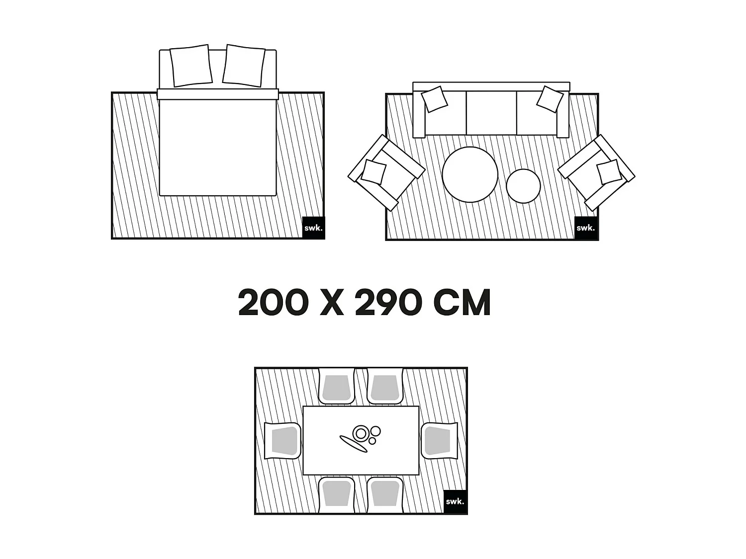 Tapis intérieur/extérieur effet jute claire. 200 x 290 cm. résistant aux UV