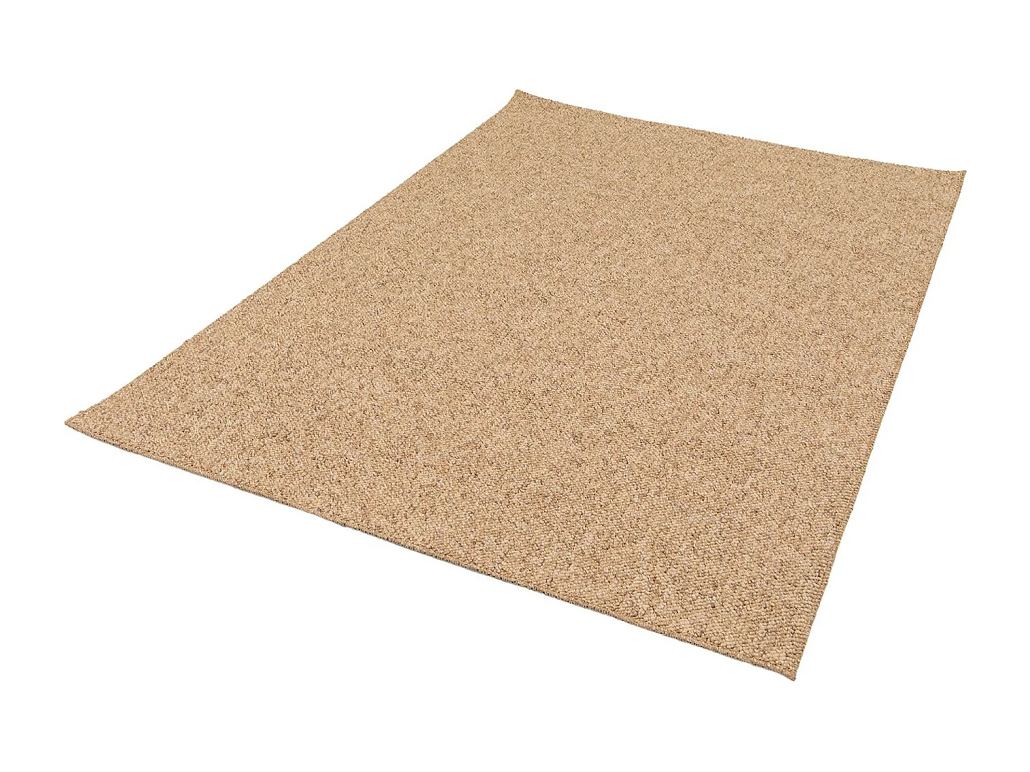 Tapis intérieur bouclette caramel effet chiné 160x230cm