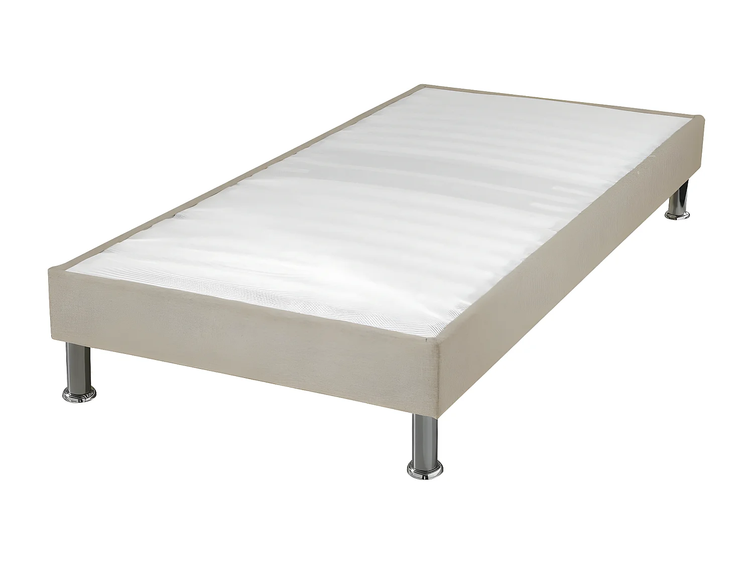 Sommier tapissierpieds Omega Sahara 80x200 Lattes bois - H.15 cm - Made in France