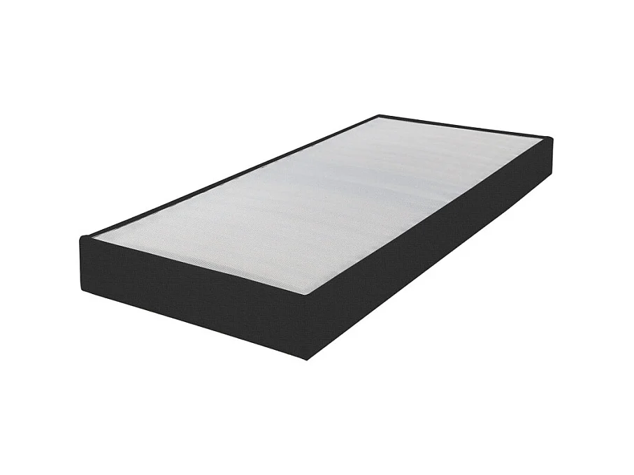 Sommier tapissier Omega Anthracite 3 70x190 Lattes bois - H.15 cm - Made in France