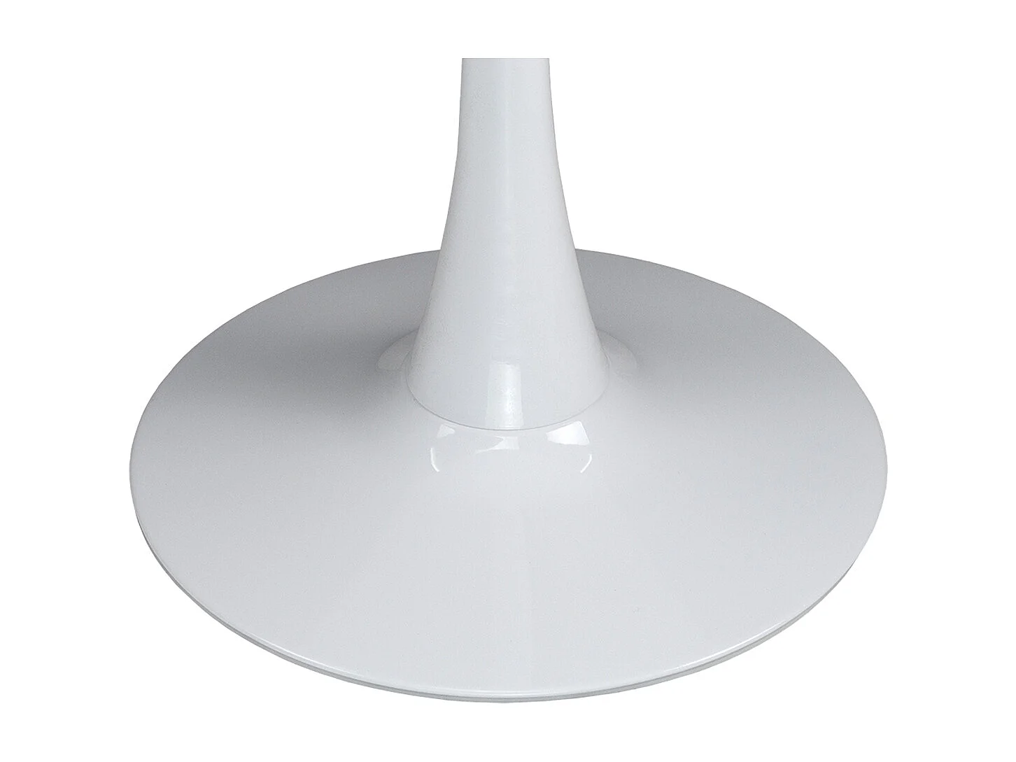 Tavolo rotondo 100 cm, tavolo da pranzo tondo bianco mod. Omar