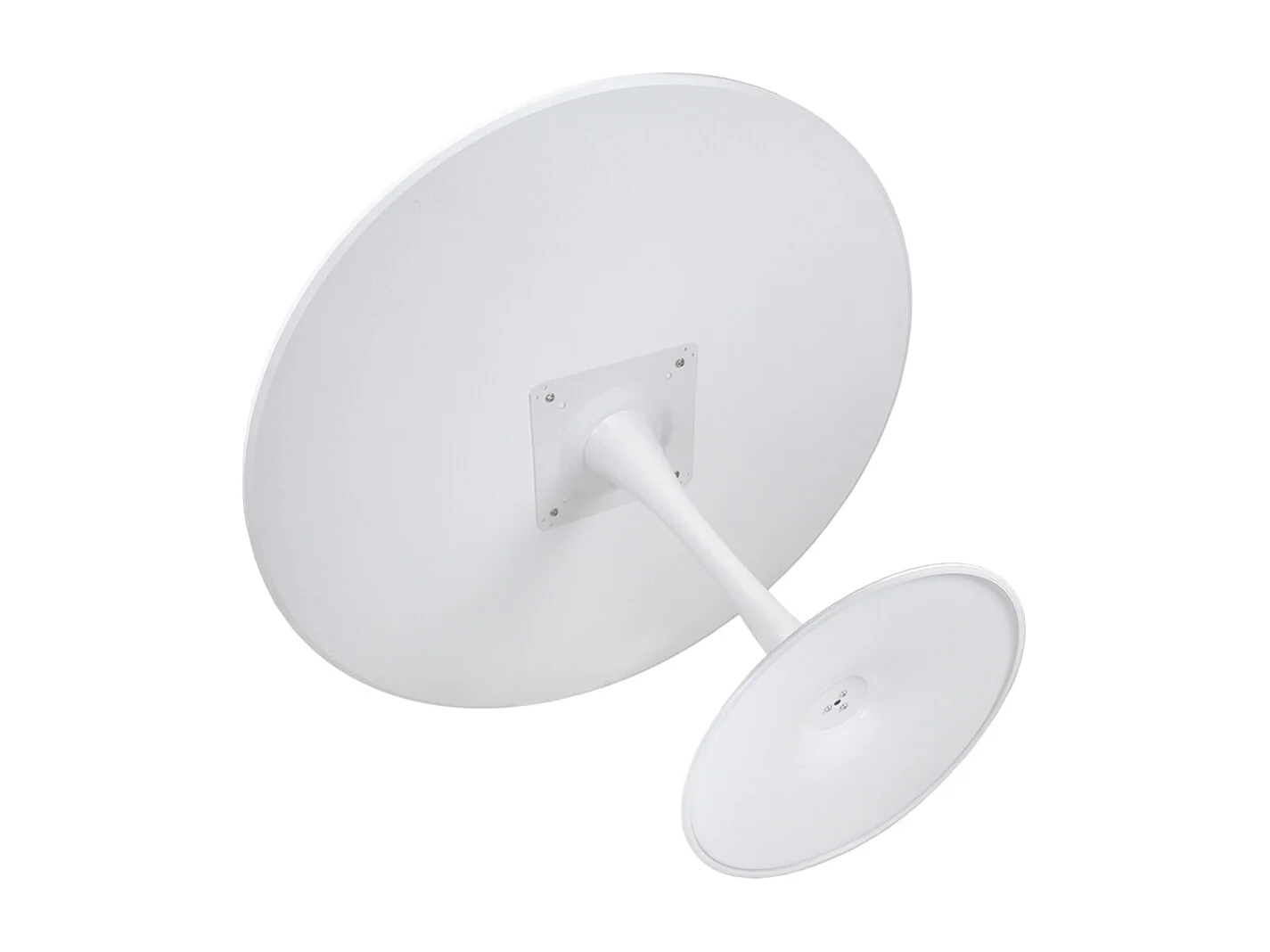 Tavolo rotondo 100 cm, tavolo da pranzo tondo bianco mod. Omar