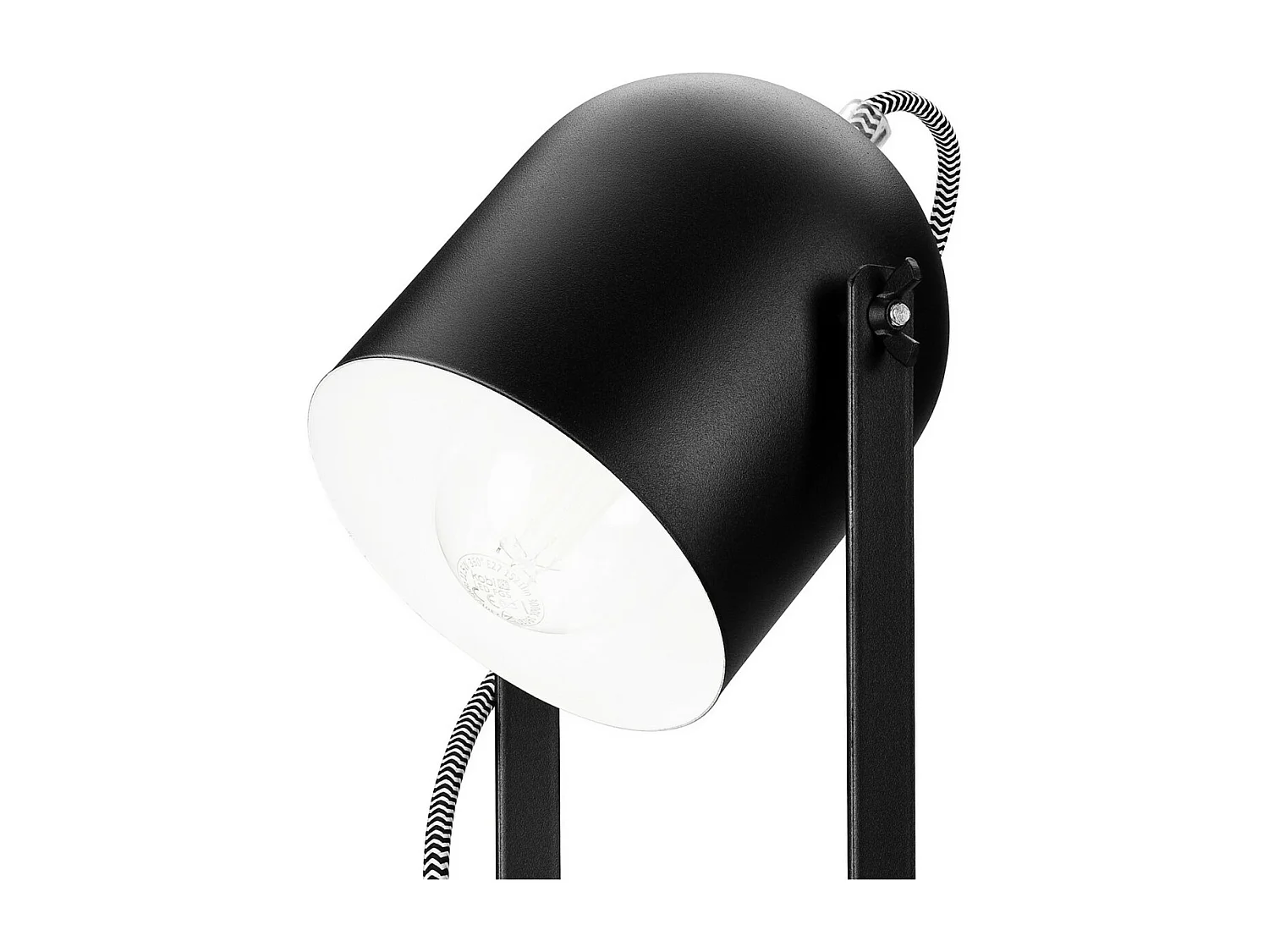 Tafellamp Suri, Zwart, 34x14x14 cm, Epikasa