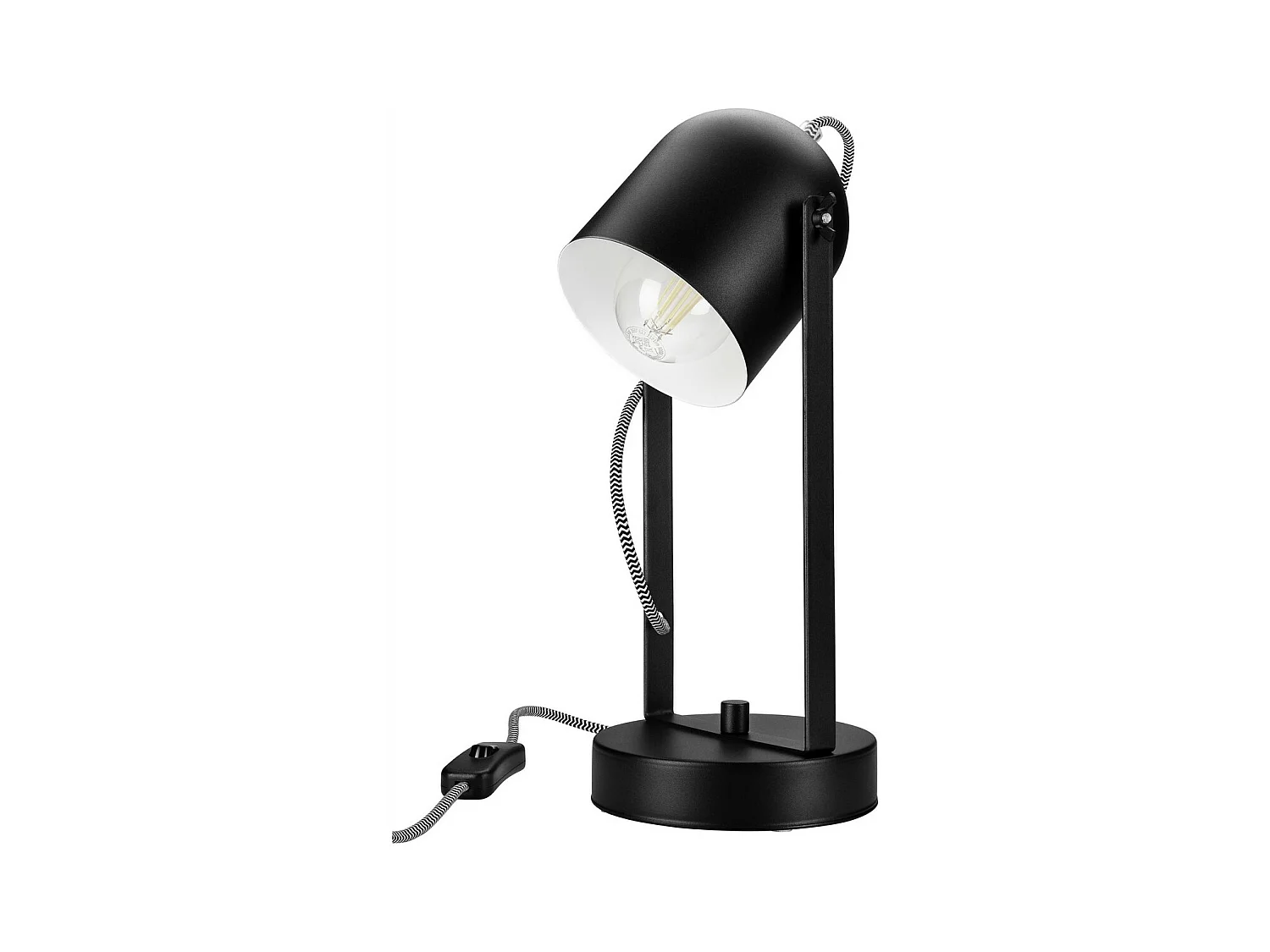 Lampe à Poser Suri, Noir, 34x14x14 cm, Epikasa