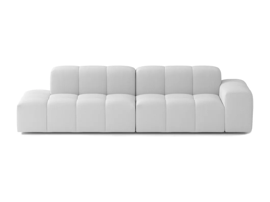 Kauf Unique Modulares 4-Sitzer-Sofa Dan aus Stoff, hellgrau