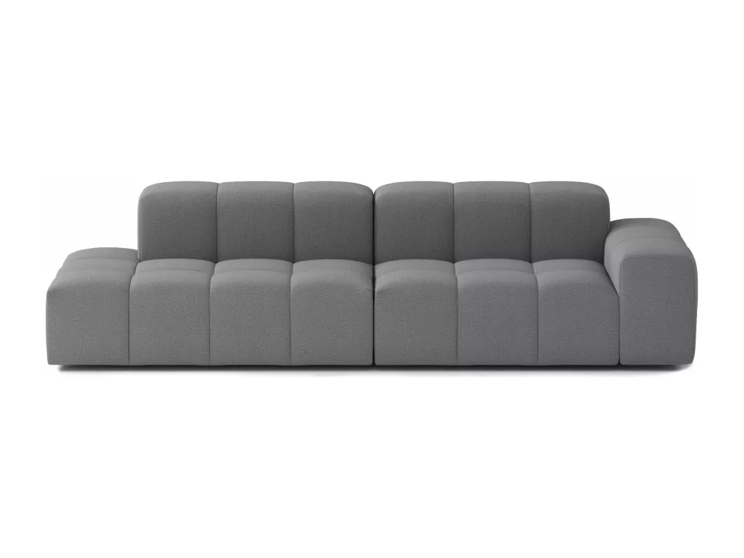 Kauf Unique Modulares 4-Sitzer-Sofa Dan aus Stoff, dunkelgrau