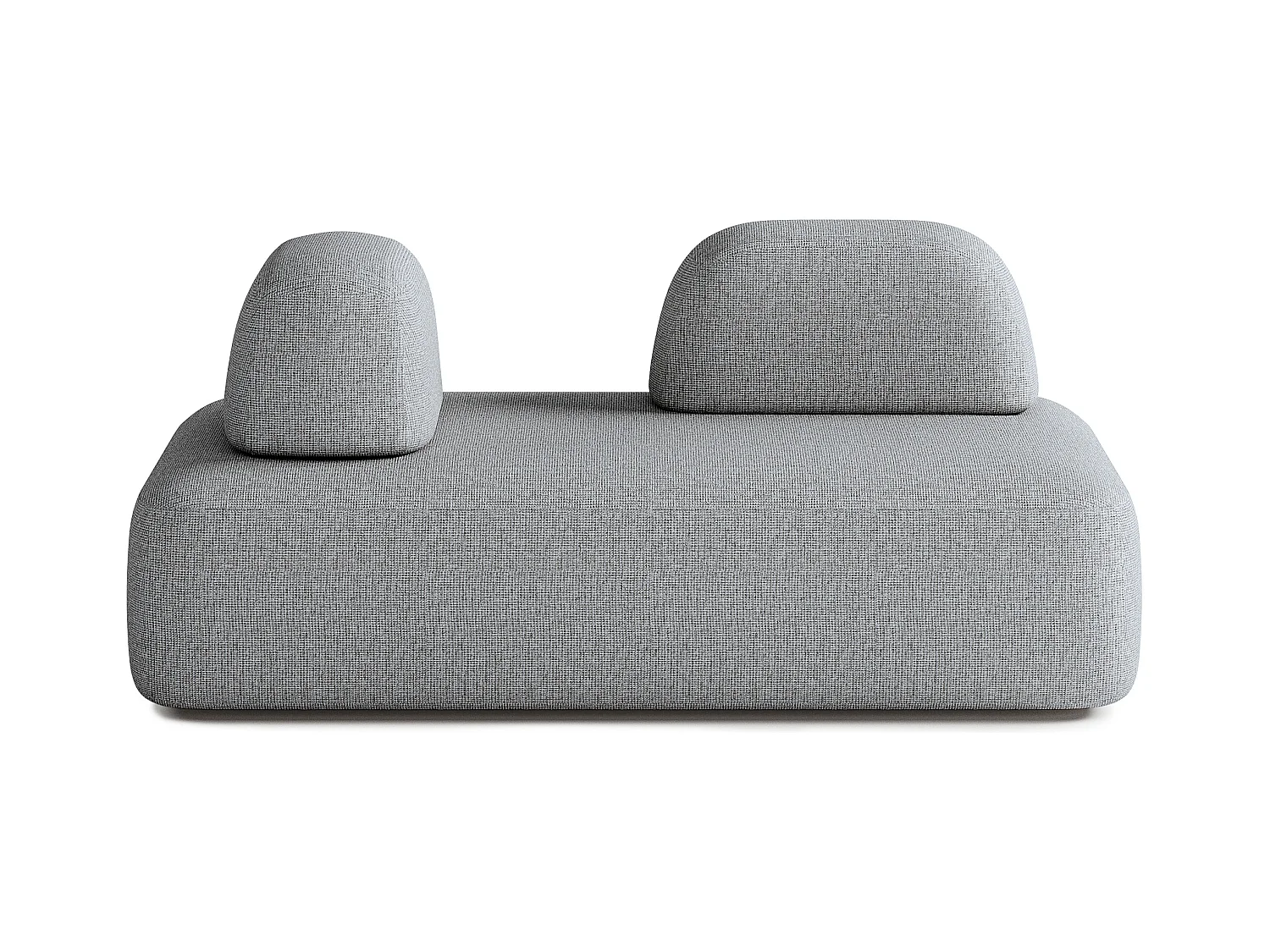 Canapé Dan 3 Places en Tissu Gris Foncé