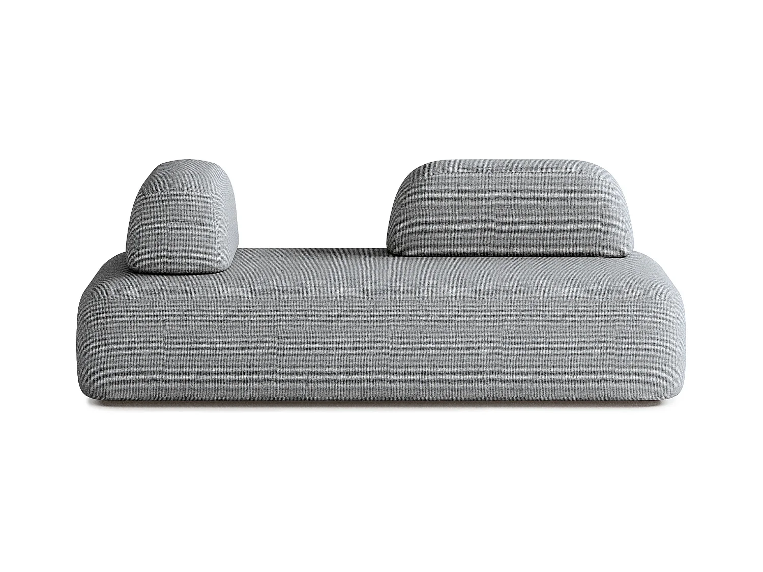 Canapé Dan 4 Places en Tissu Gris Foncé