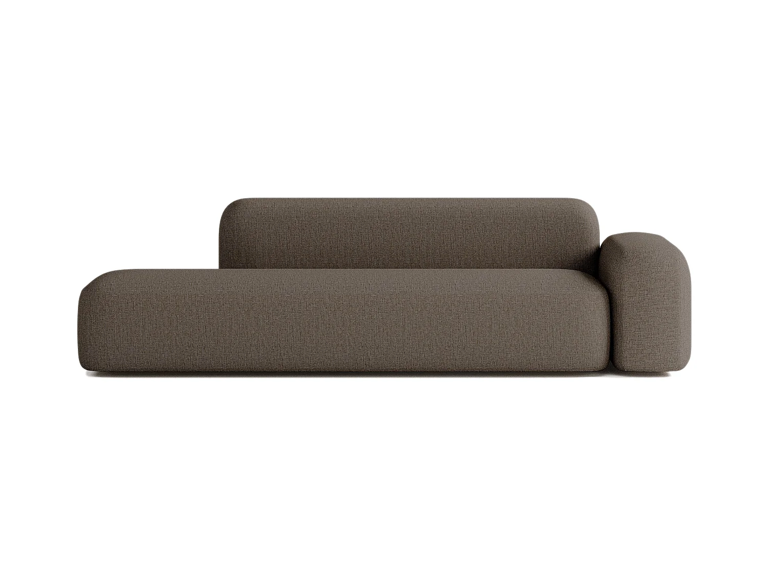 Canapé Max 3/4 places Tissu Marron