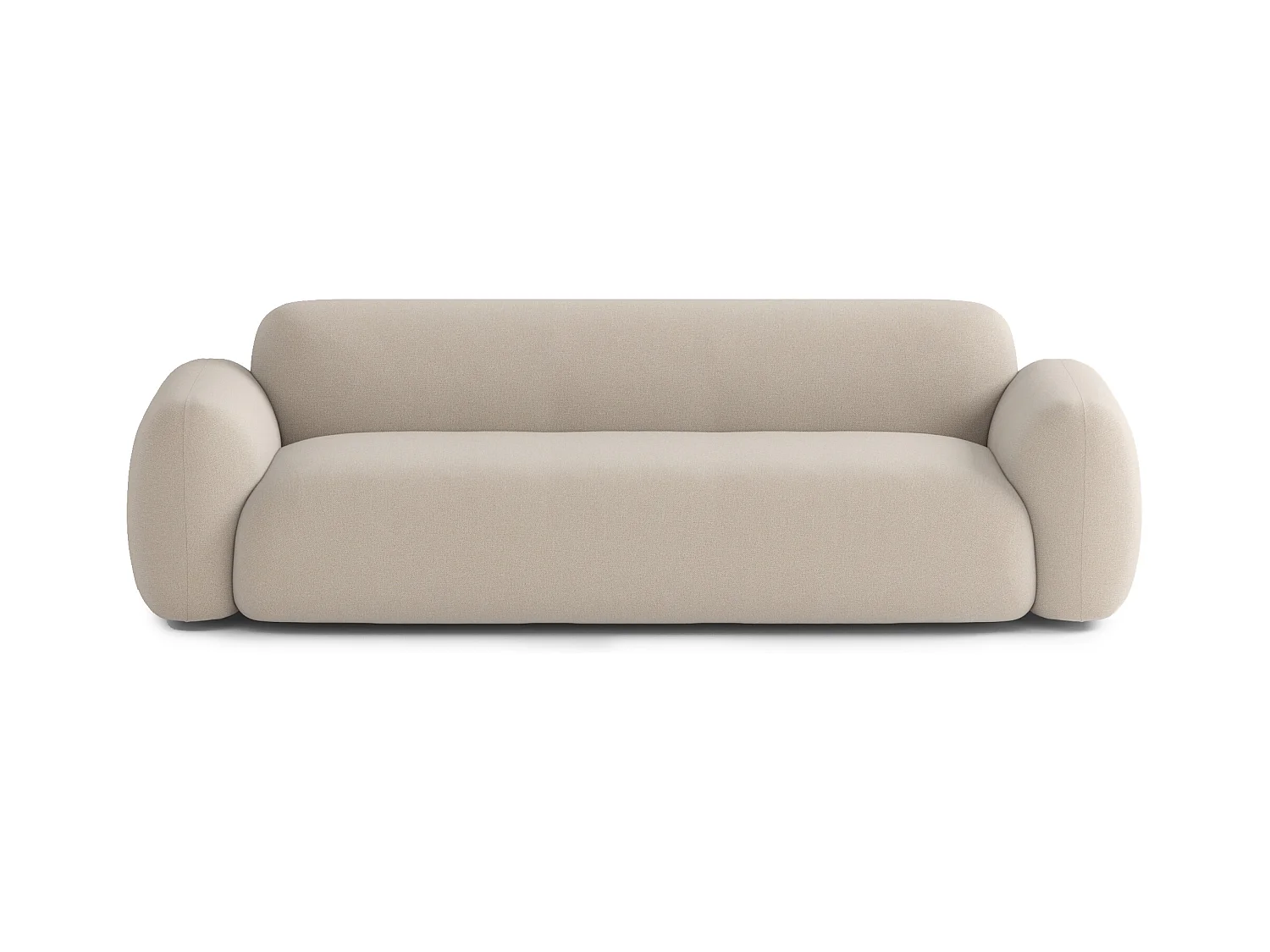 Canapé Ben 3 places en Tissu Beige