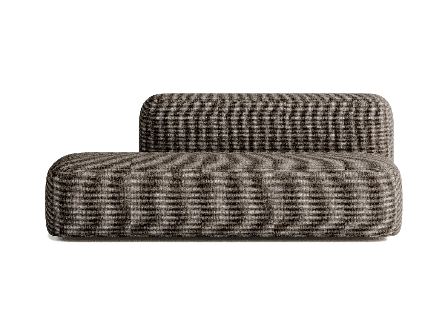Canapé Max 2/3 places Tissu Marron