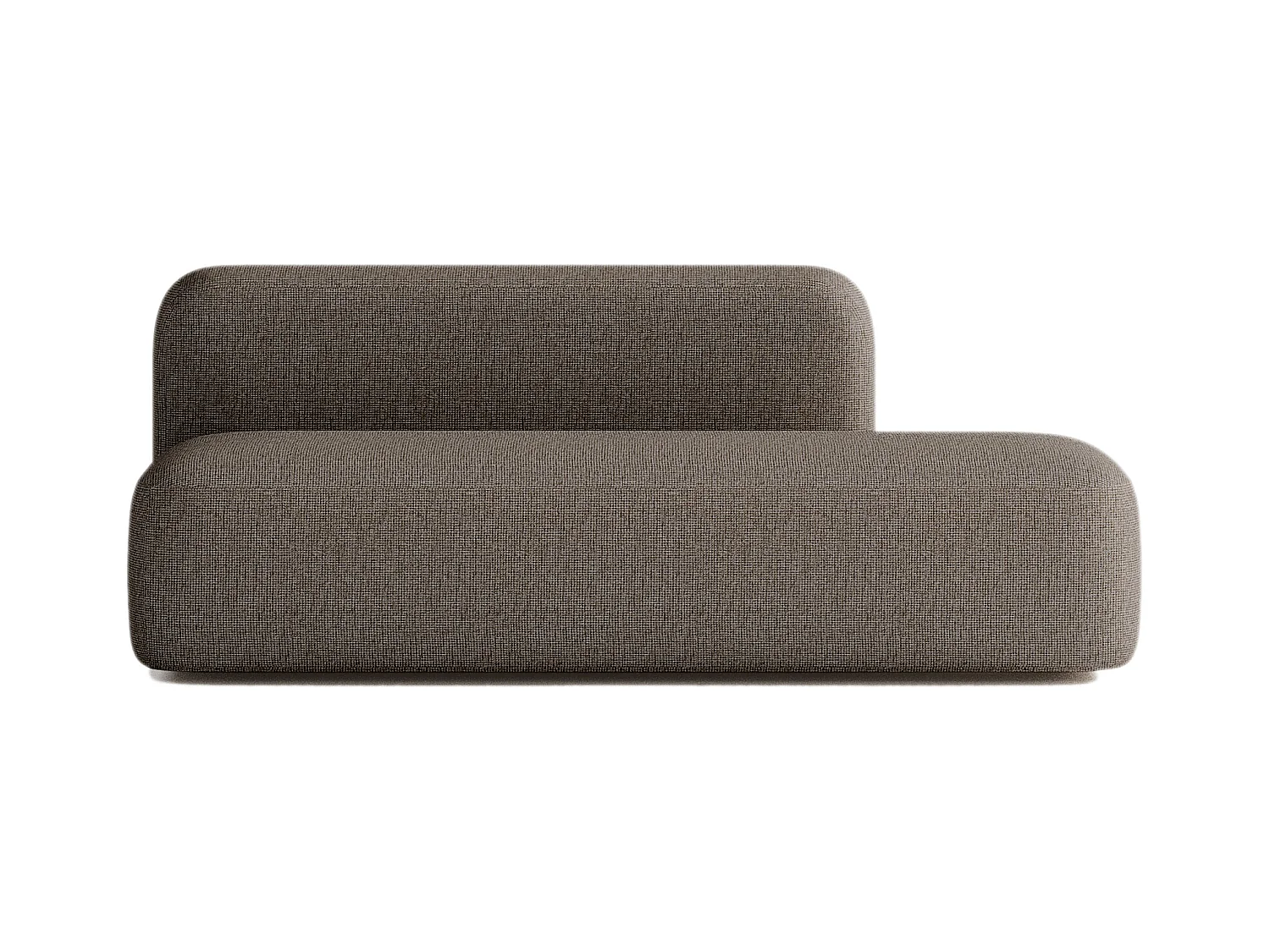 Canapé Max 2/3 places Tissu Marron