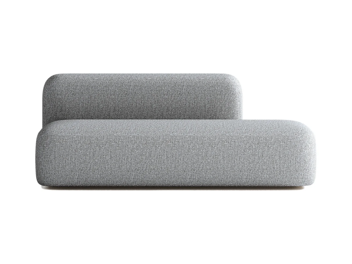 Canapé Max 2/3 places Tissu Gris Foncé
