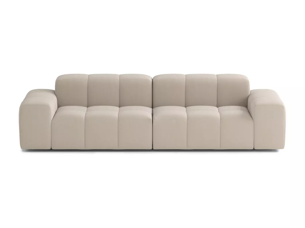 Kauf Unique Modulares 4-Sitzer-Sofa Dan aus Stoff, beige