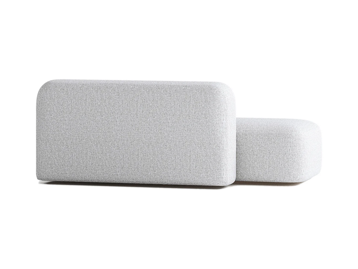 Max modulaire bank 2/3 zits lichtgrijs